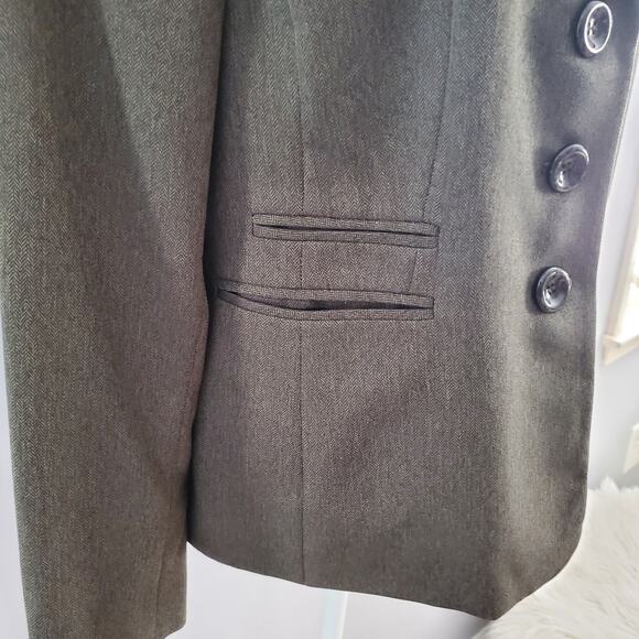 Evan Picone Women's Gray Wide Leg Pants Suit 14 - Picture 5 of 12